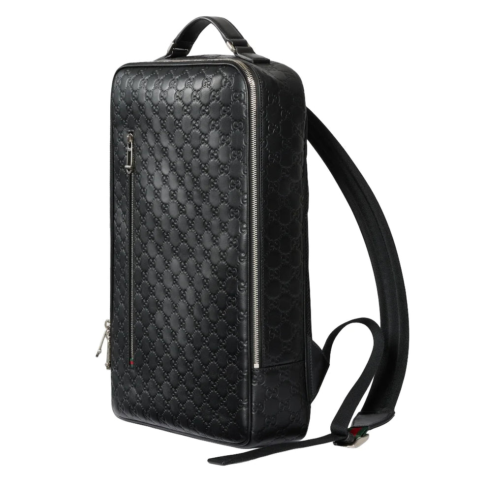 Gucci GG Emblem Medium Backpack Black