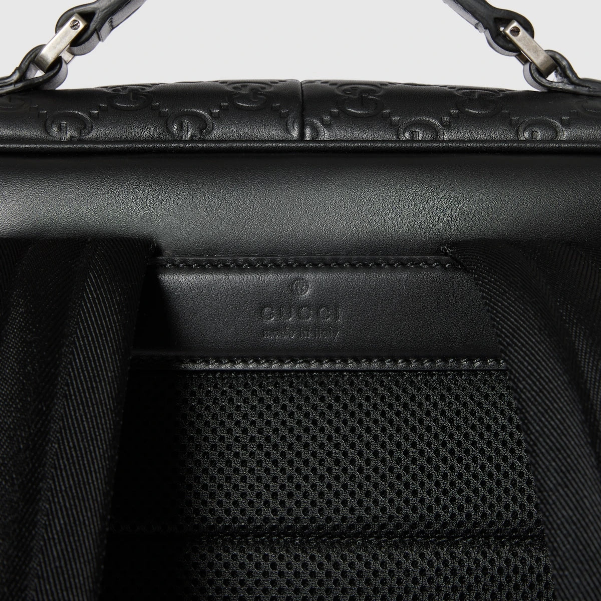 Gucci GG Emblem Medium Backpack Black