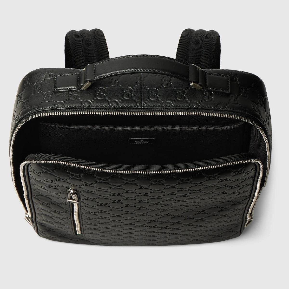 Gucci GG Emblem Medium Backpack Black